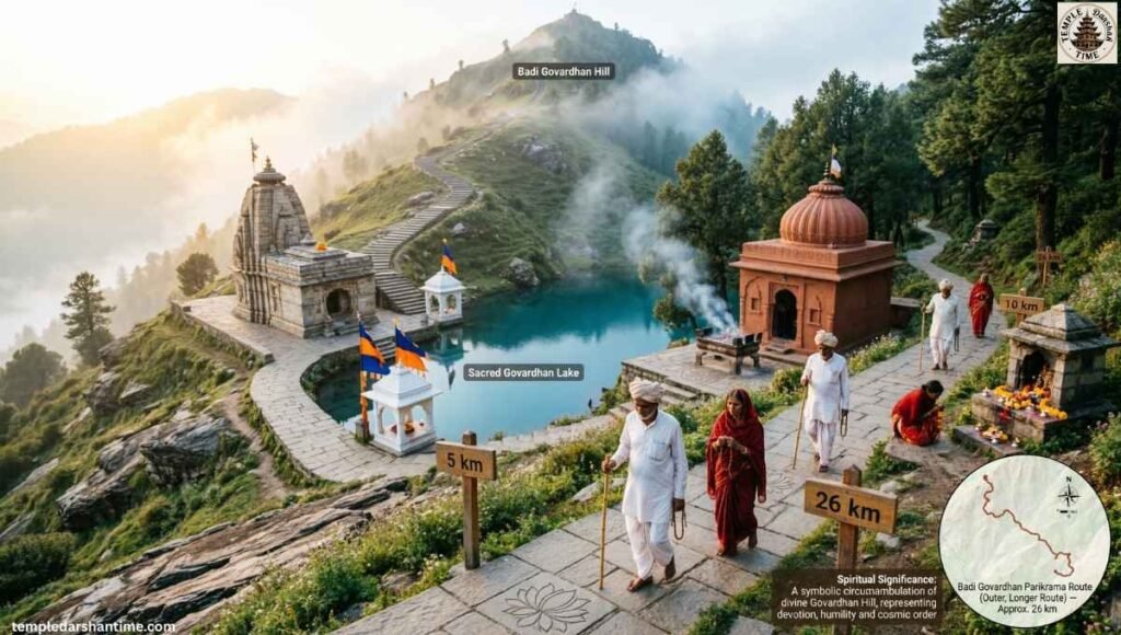 Badi Govardhan Parikrama Route (Outer, Longer Route)