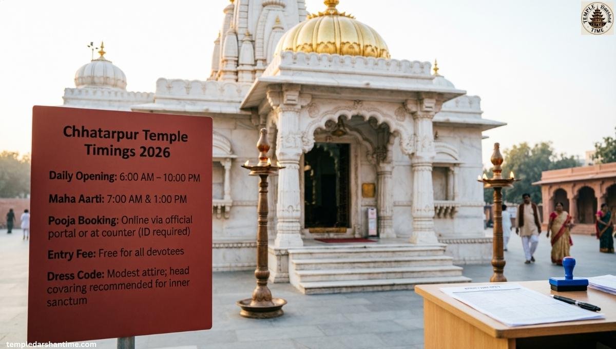 Chhatarpur Temple Timings 2026 Pooja Booking, Aarti Schedule & Entry Details