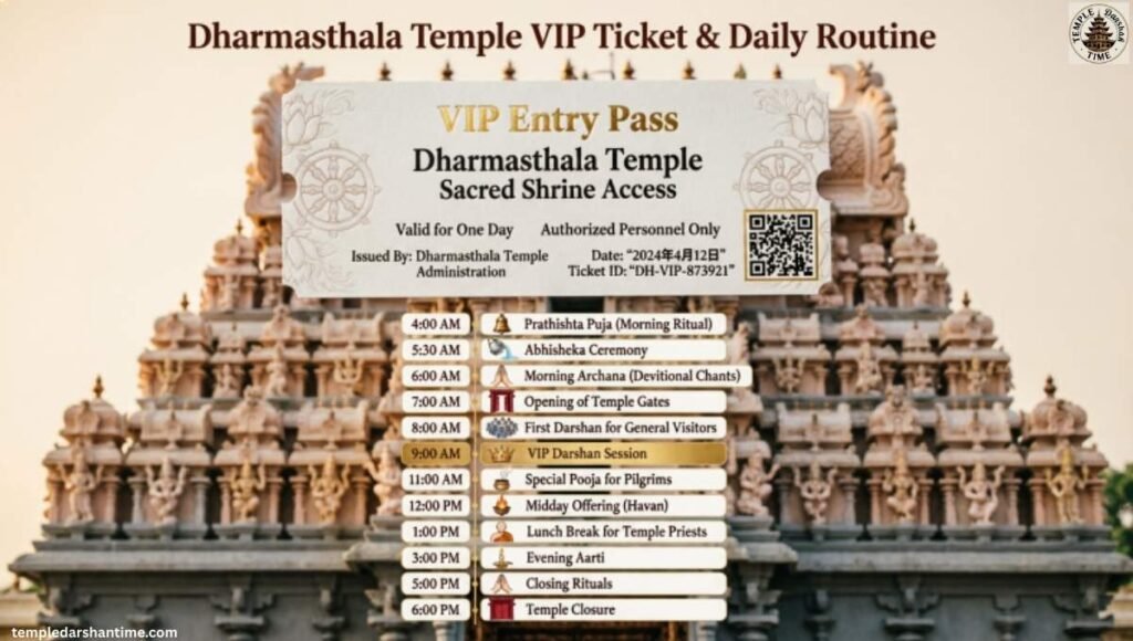 Dharmasthala Temple VIP Ticket and Daily Routine
