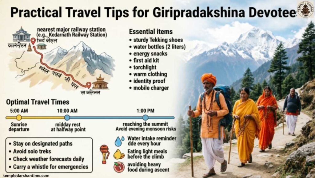 Practical Travel Tips for Giripradakshina Devotees