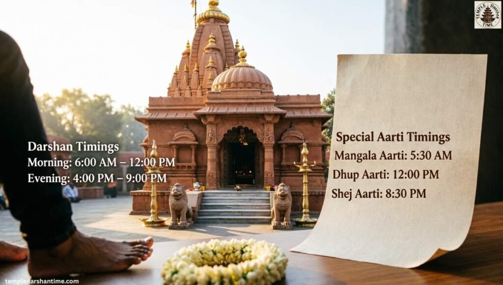 Shri Vitthal Rukmini Temple Darshan and Aarti Timings